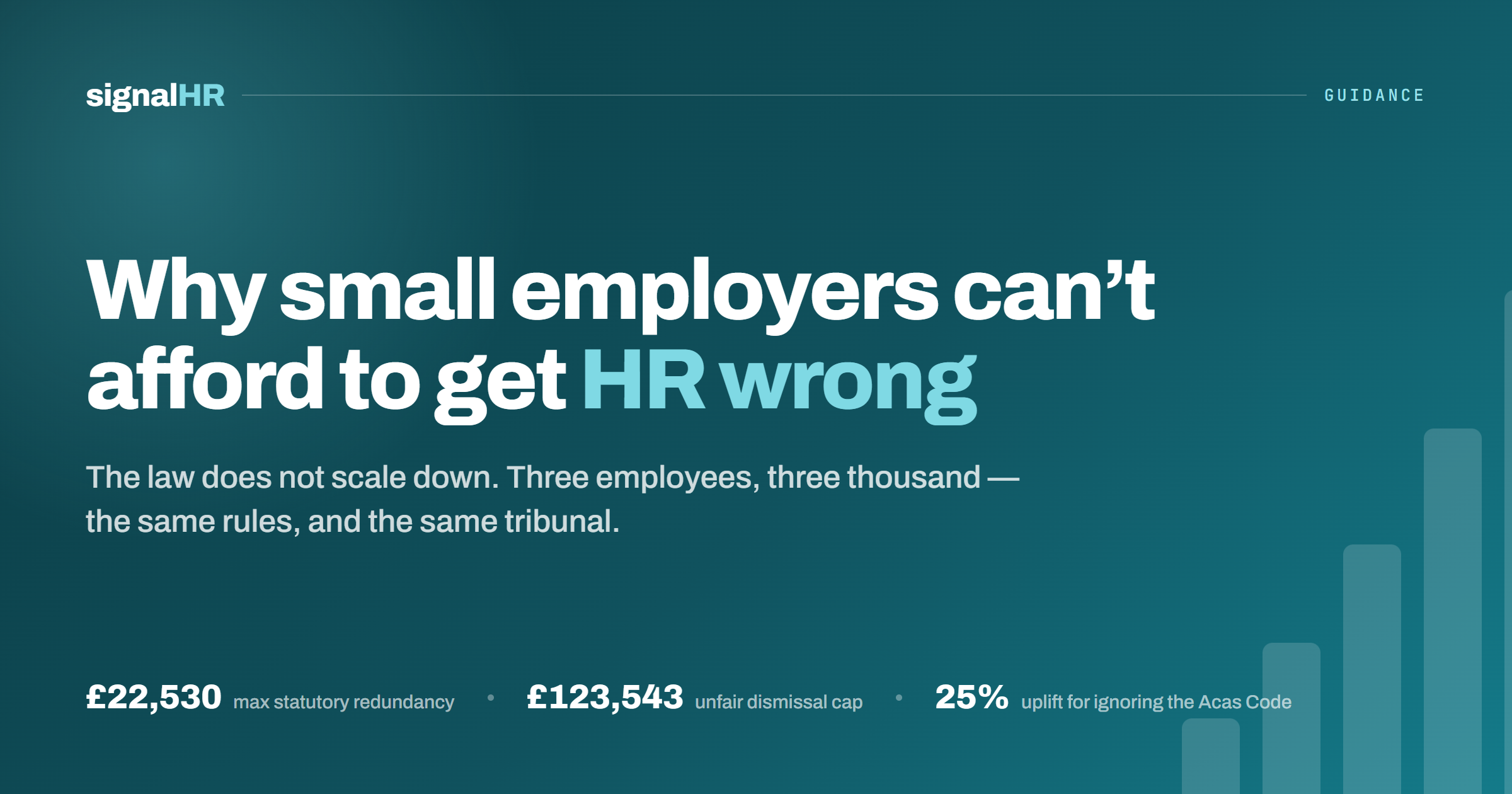 SignalHR why small employers can't afford to get HR wrong.